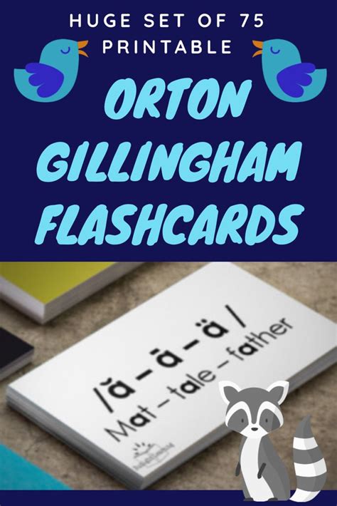 Printable Orton Gillingham Cards